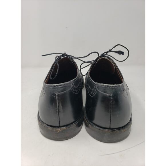 Allen Edmonds Chester Black Wingtip Lace Up Leather Dress Shoes Mens Size 11.5 D